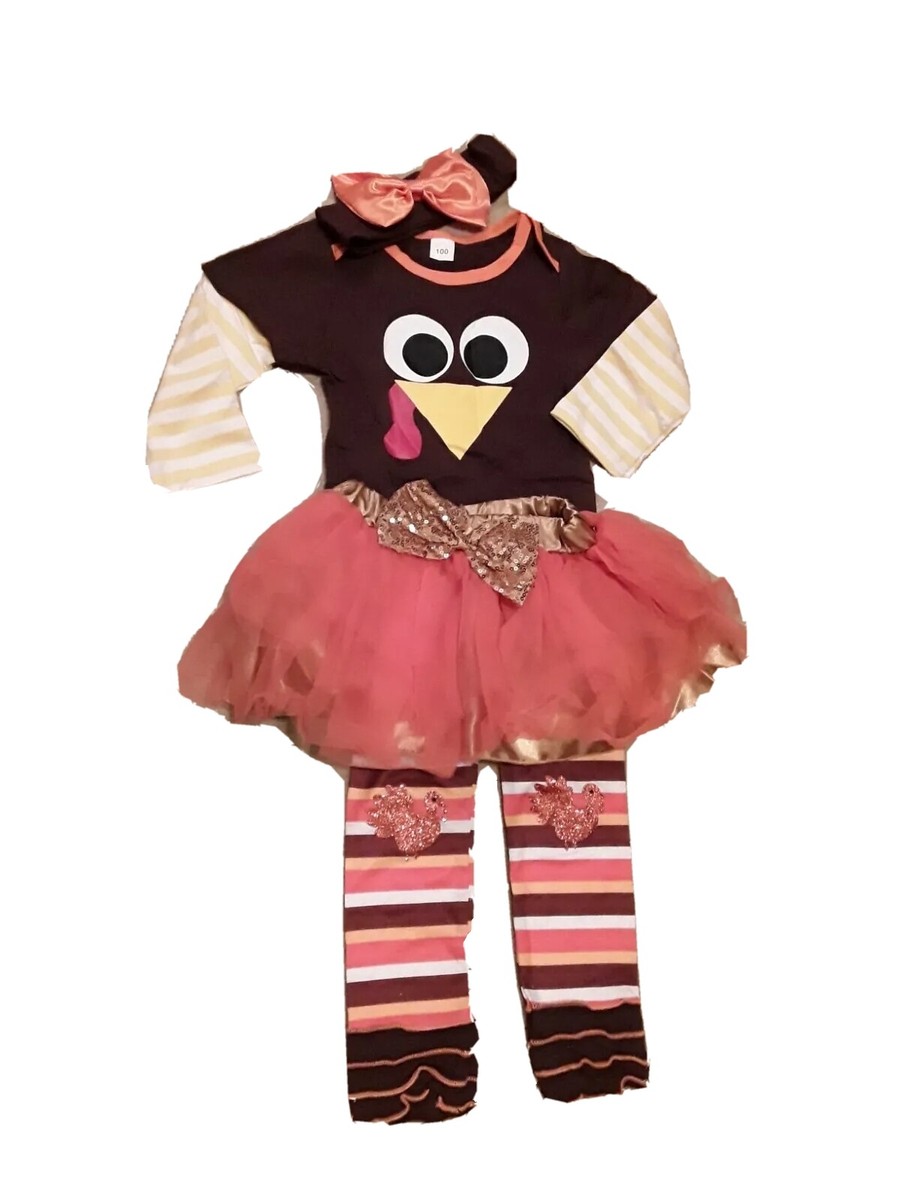 BABY Girl Infant THANKSGIVING Holiday Romper Tutu Dress Outfit Set | eBay