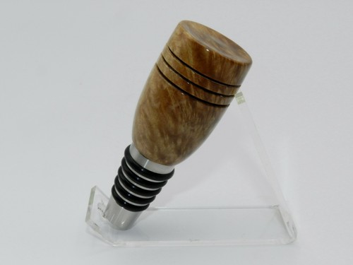 Tappo bottiglia whisky o vino in legno satinato di Ceylon fatto a mano. Fa un ottimo regalo! #24 - Foto 7 di 11
