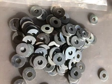 Washers M5 Steel 5mm ID 15mm OD 1mm Thick 3.75 Lbs 1250 Count