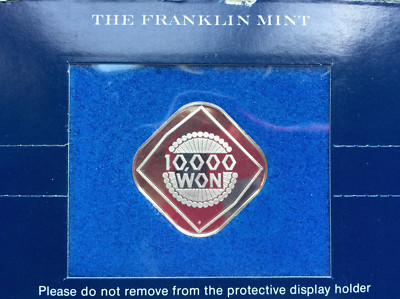 Franklin Mint Casino Continental Seoul Korea Silver Gaming Coin