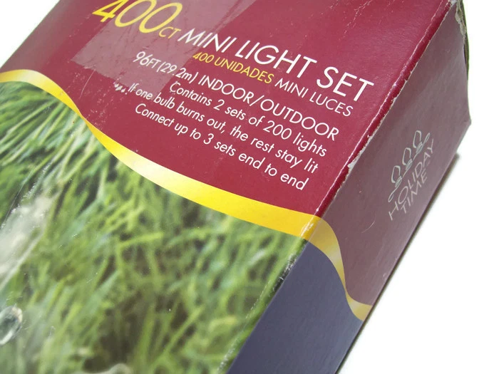 Holiday Time Traditional Indoor Outdoor Clear Bulbs 400 Mini String Lights New - Image 4 of 4