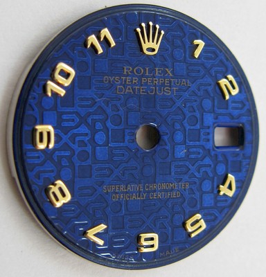 Rolex 2030 2035 watch movement part blue snap dial diameter
