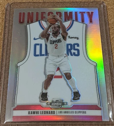 2020-21 Contenders Optic Kawhi Leonard SILVER UNIFORMITY Los Angeles Clippers SP