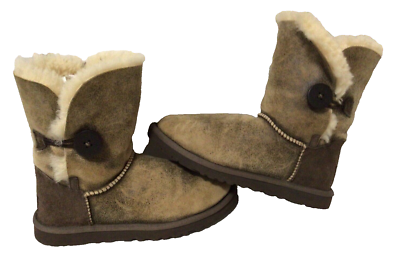 UGG Australia Bailey Button Bomber Boots‎ Chestnut Brown Sheepskin 5838 Mens 8 UGG Australia Bailey Button Bomber Boots Chestnut Brown  main image 3