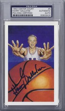 Harry Gallatin Signed 1992 Center Court Ron Lewis Postcard - PSA DNA