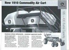 JOHN DEERE 1910 COMMODITY AIR CART BROCHURE 2-04
