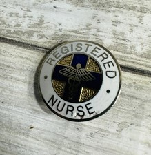 Registered Nurse RN Round Emblem Lapel Pin Pinning Ceremony