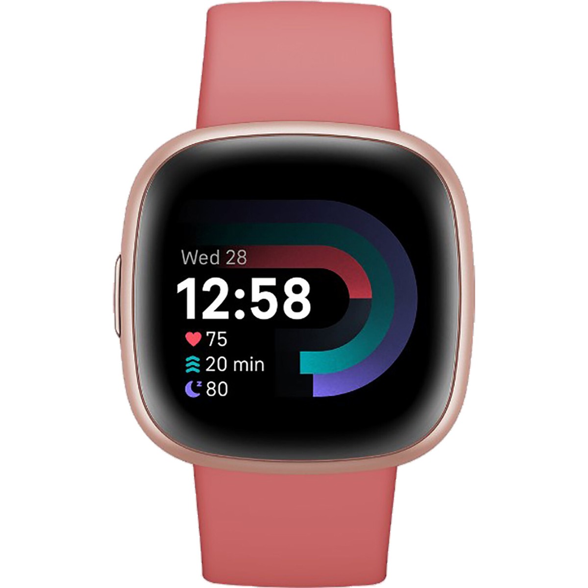 Fitbit Versa Pink Sand Copper Rose Bluetooth Smartwatch NEW