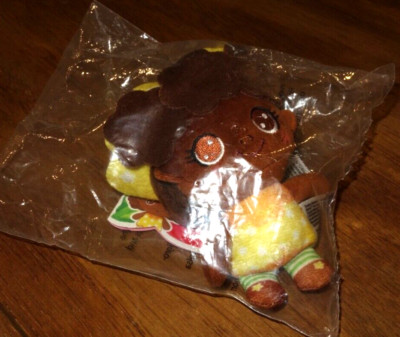 NEW, CheeBee STRAWBERRY SHORTCAKE ORANGE BLOSSOM 4'' PLUSH Backpack Clip Keychain