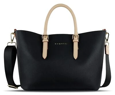 bugatti Ella Shopper M Shopper Handtasche Umhängetasche Tasche Black schwarz - Bild 1 von 4