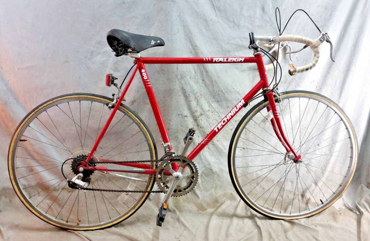 1986 Raleigh Technium 400 Racing Road Bike 59cm Large Lugged Steel