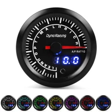 2" 52mm Digital & Pointer 7 Color LED Narrowband Car Air Fuel Ratio Gauge Meter