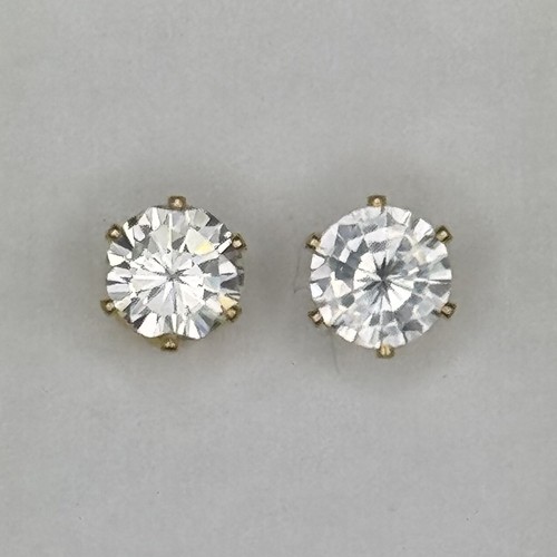 Tachuelas de cristal transparente de 8 mm - Hechas con cristales Swarovski® (#x) - Imagen 2 de 5