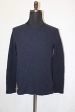 Boss Hugo Boss Sz L Mens Slim Fit Navy Blue Casual Pullover Long Sleeve Crewneck