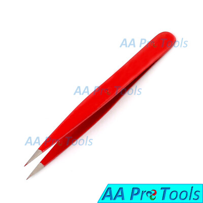 Red Facial Hair Removal Eyebrow Tweezers 3 Plucking Ingrown Hair