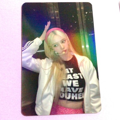 KARINA Aespa TCG 0411 Blonde with pink hair band Foil KPOP IDOL