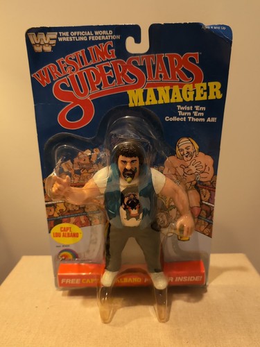 WWF LJN CAPT. LOU ALBANO MOC - GOOD - 1984�...