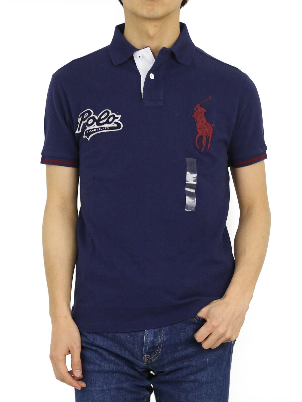 Polo Ralph Lauren Custom Slim Fit Big Pony Polo Shirt w/ Cursive Polo ...