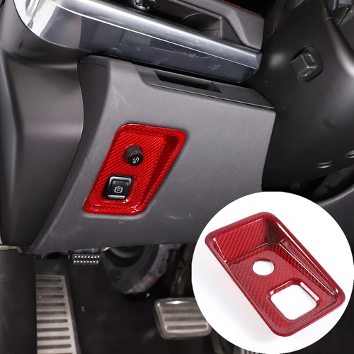 Red Real Carbon Fiber Full Interior Set Decor Cover Trim Kit for Corvette C8 20+ - Picture 401 of 444