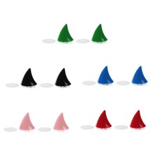 DE 2 Stück Motorrad Helm Hörner Eckdekoration mit Saugnapfpaste Helm-Accessoires