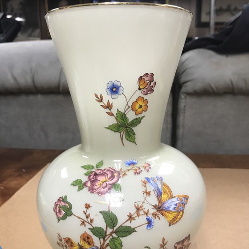 Toscany Italian Glass Floral Vase 10” Tall - Picture 3 of 12