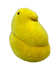 Peeps Bean Bags Yellow Chick Stuffed Plush Animal 6" Easter Some Paint Fading