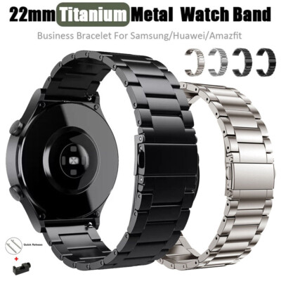  22mm Edelstahl Titan Uhren Armband Für Huawei Watch GT 3 Pro GT 3 2 2E 46mm 