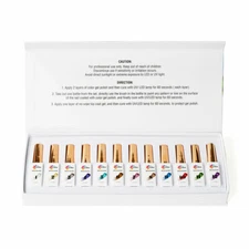 NITRO 12 Colors Stripping Liner Glitter ART Soak Off LED/UV Gel Polish 0.25 oz