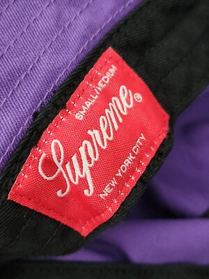 SS23 Supreme Embroidered Brim crusher Size S/M Purple bucket SS23 Supreme Embroidered Brim crusher Size S/M Purple bucket