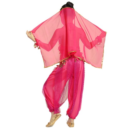 Girl Kids Belly Dance Sequin Indian Dance Costume Halloween Wear Carnival Sets - Picture 9 of 13