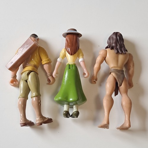 Lot of 3 action Figures TARZAN Disney Heroes FAMOSA spain 2004 clayton jane - Imagen 2 de 5