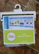 New Rare Circo Transportation Cars Trucks Beep Beep Window Valance Theme