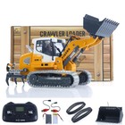 1:50 2.4G RC Electric Lifting Tracked Loader LR636 Metal Bucket Tracks Ripper — photo 3