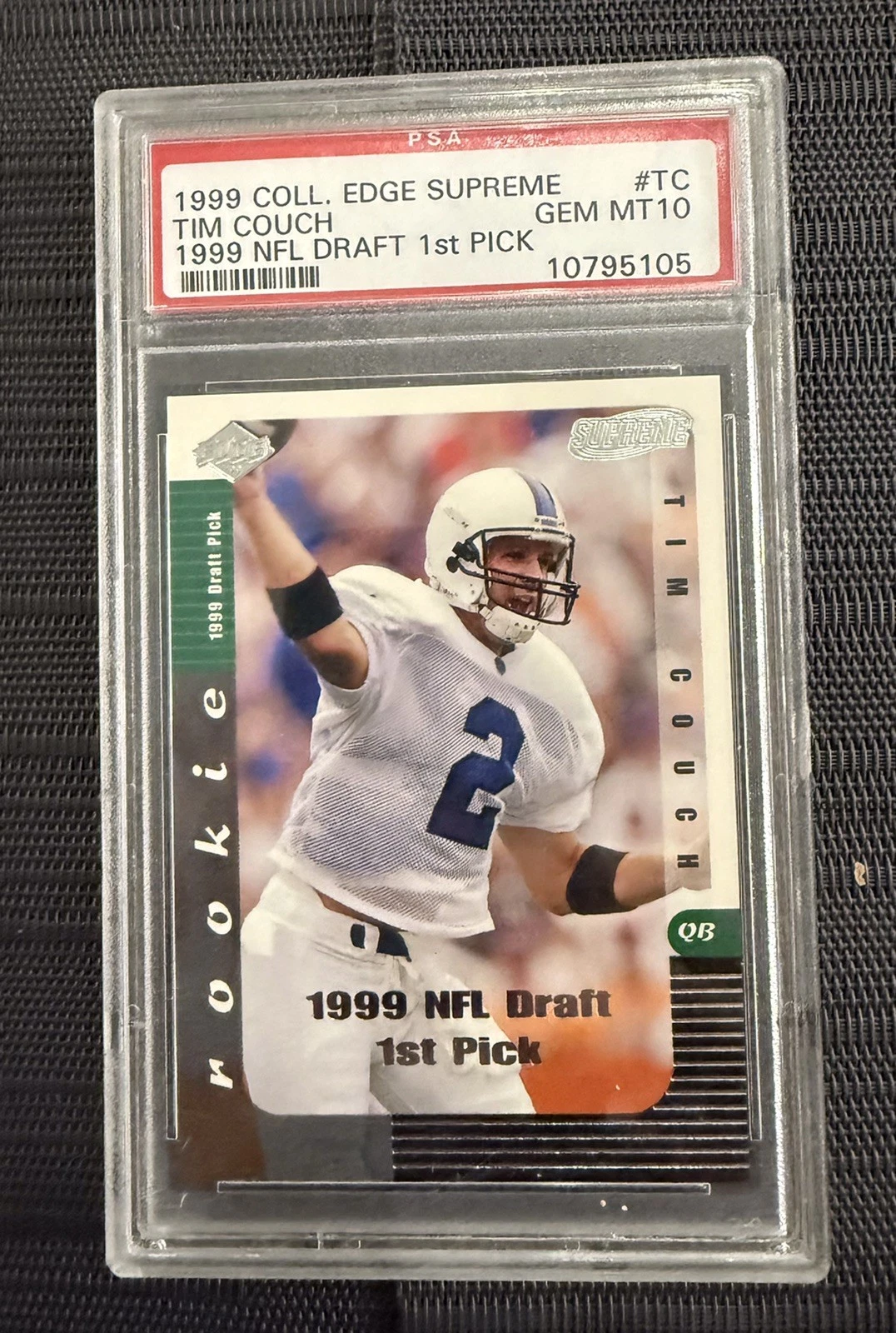 Tim Couch Collector's Edge Supreme #TC 1999 NFL Draft 1st Pick