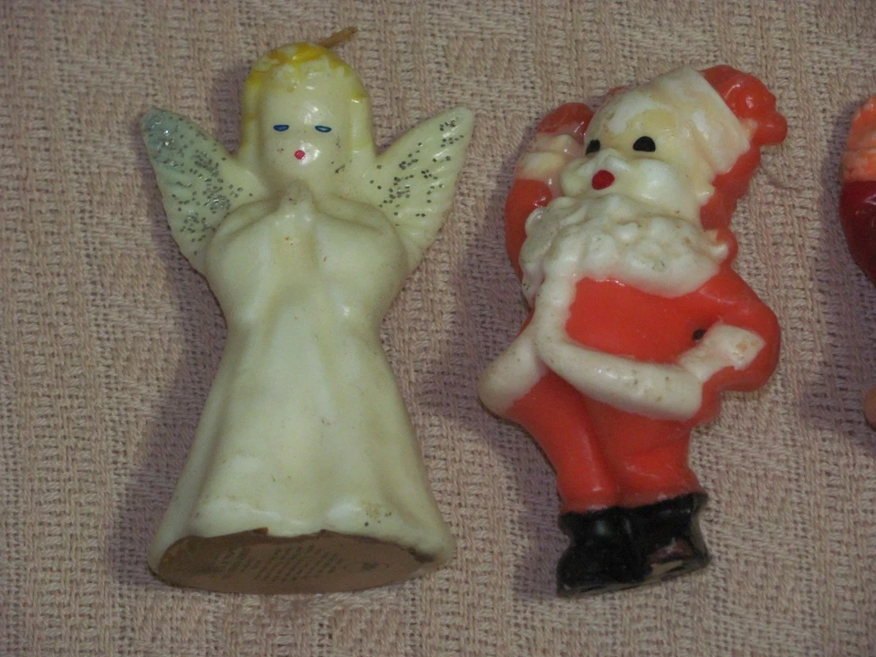 LOTE DE 10 VELAS DE CERA NAVIDAD GURLEY NOVELTY CO VINTAGE Foto 2 de 4