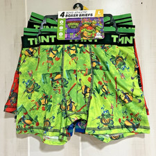 Teenage Mutant Ninja Turtles Boy s Boxer Briefs 4-Pack Multicolor Large 10/12
