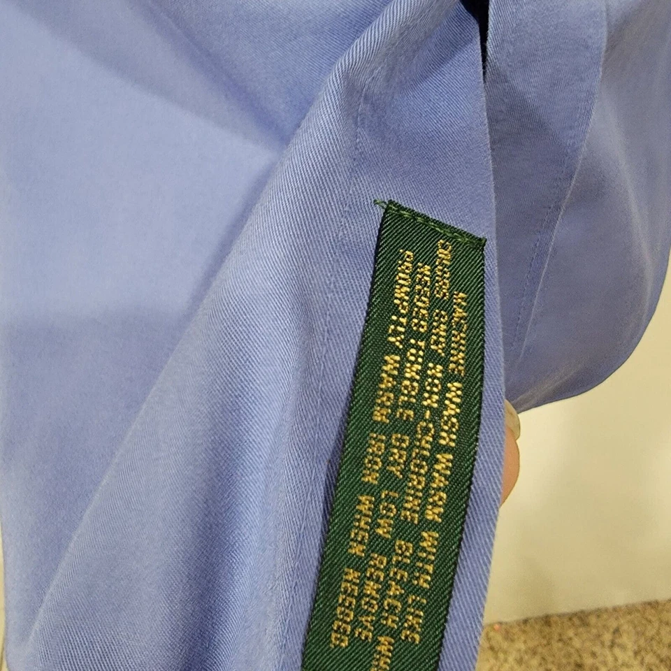 Camisa de vestir plisada con botones minimalista Cambridge Classics para hombre talla 16,5 32/33 Foto 4 de 4