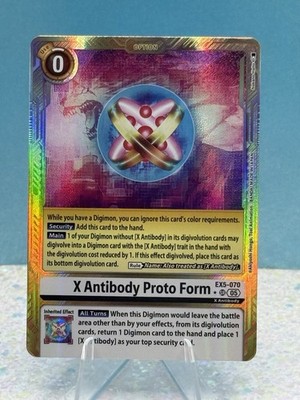Digimon Generation X Antibody Proto Form EX5-070 Super Rare Alt