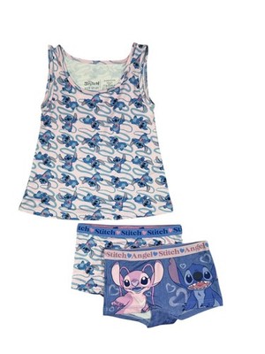 Disney Stitch Girls' 3-Pc  Tank Top & Girlshorts sets  Size,  2T/3T , 4,  6,