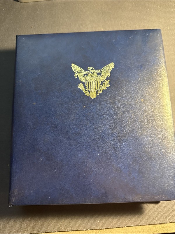Complete 1980 America’s Golden Eagles 18 Stamp 22K Gold Foil Album w/ COA