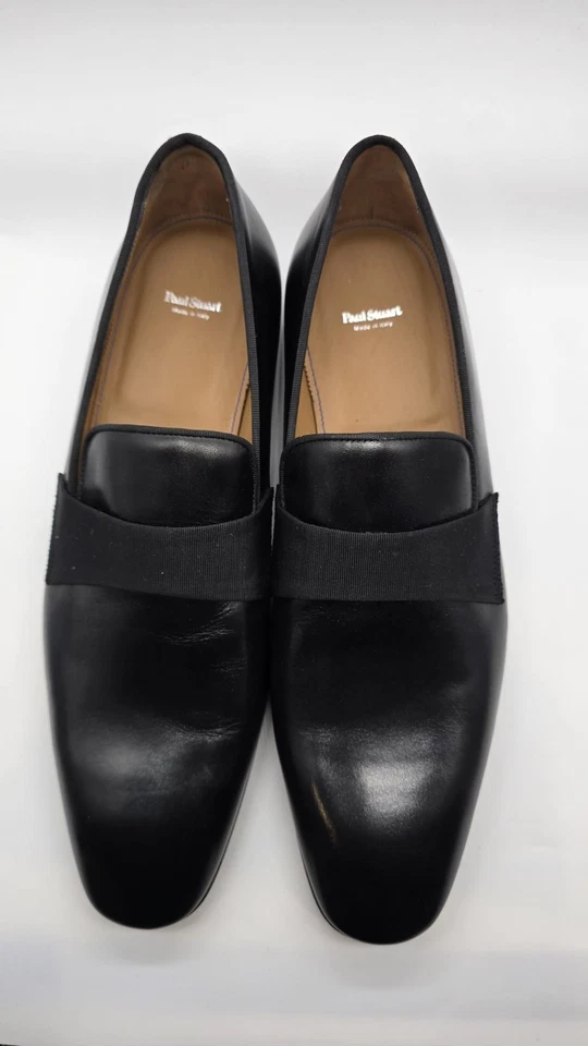 Mocasines de cuero formales negros Paul Stuart HERON para hombre talla 11M nuevos sin caja Foto 2 de 4