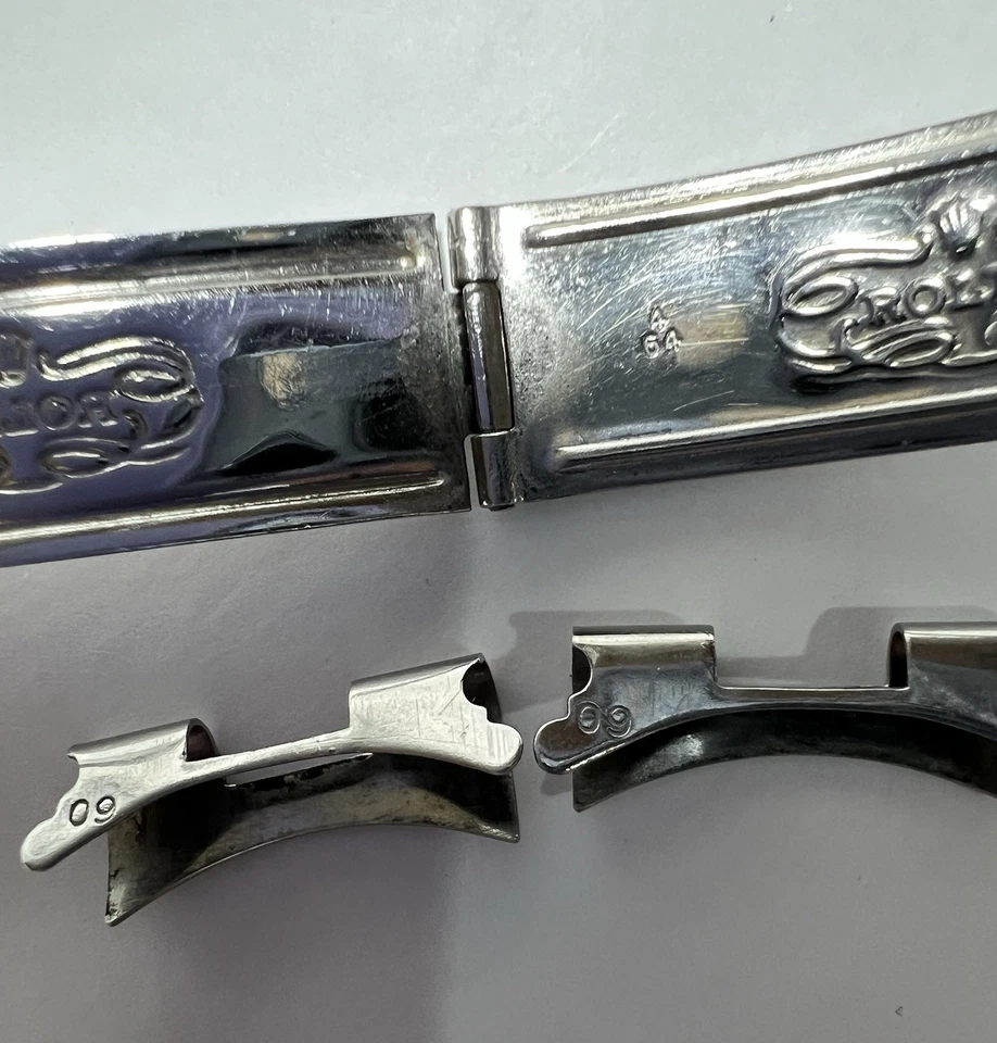 Pulsera Rolex SS 4/64 - 60 Vintage 19mm Lug Para Explorer/Submariner Hecho en Suiza Foto 4 de 4