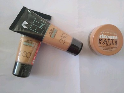 Konvolut 3 Maybelline New York Fit Me Matte Mousse Foundation Neu & Versiegelt
