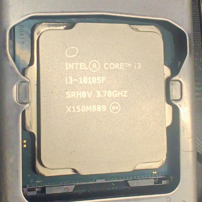 Intel Core i3-10105F 10th Gen 4-Core 3.70GHz LGA1200 CPU SRH8V
