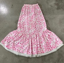 Vintage 1960/1970 Lilly Pulitzer Maxi Skirt Pink Floral