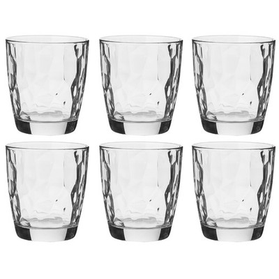 NEW Bormioli Rocco Diamond Double Old Fash. Tumbler Set 6pce