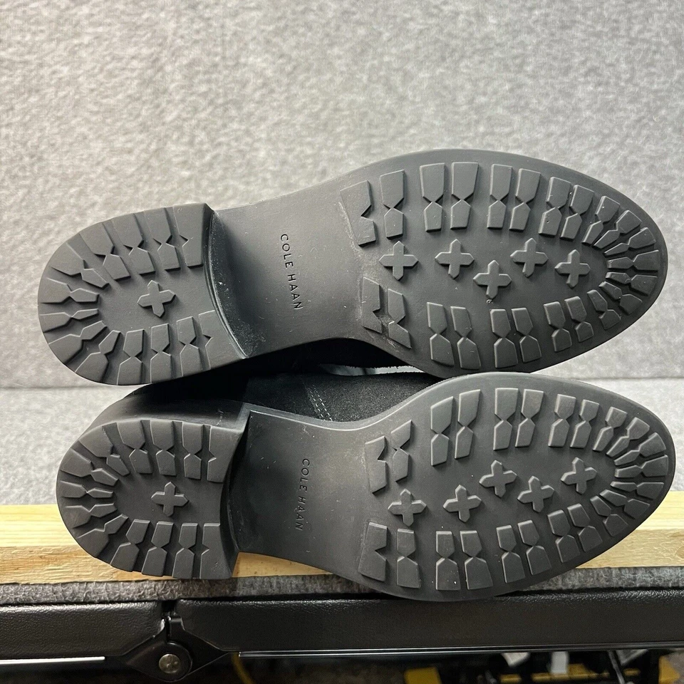 Cole Haan Indiana Waterproof Black Suede Riding Boots Size 6.5 EUC - Image 3 of 4