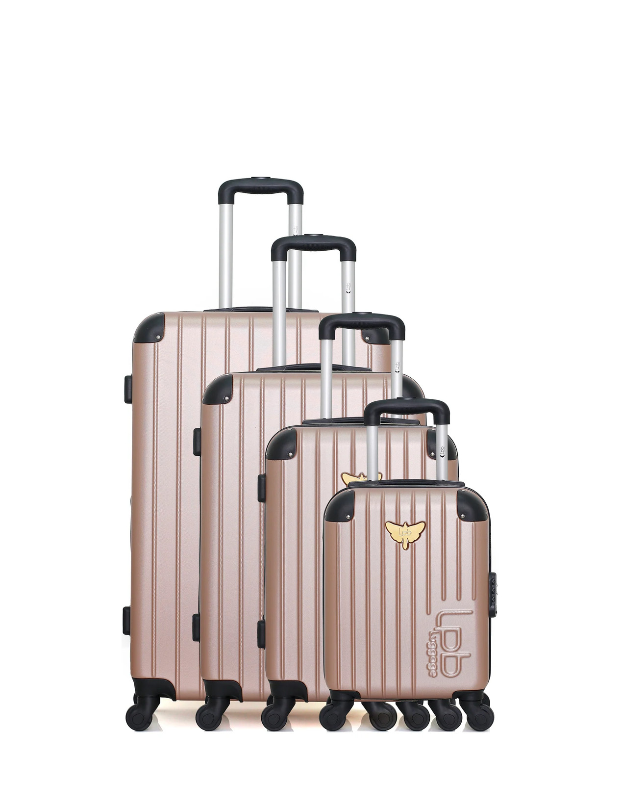 Set de 4 valises MARIANNE-M LPB LUGGAGE bagage cabine et grand format 75 cm