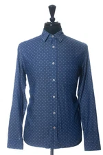 Benson Blue Geometric Print Shirt 33694