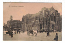 Vintage Postcard c1900s - St. Paul's Cathedral. Melbourne. Vic.